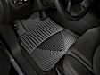 W68 Front Row All-weather Series Flat Floor Mat, Black Made of Rubberized Thermoplastic Elastomer