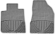 W68GR-W25GR Front and Rear All-weather Series Molded Floor Liner, Gray Made of Rubberized Thermoplastic Elastomer