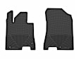 2023 Hyundai Sonata - All-weather Series, Black, Front Row, Molded Floor Liner, Sedan, Made of Rubberized Thermoplastic Elastomer
