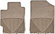 W71TN Front Row All-weather Series Flat Floor Mat, Tan Made of Rubberized Thermoplastic Elastomer