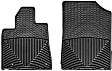 W76 Front Row All-weather Series Flat Floor Mat, Black Made of Rubberized Thermoplastic Elastomer