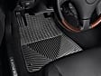 W77 Front Row All-weather Series Flat Floor Mat, Black Made of Rubberized Thermoplastic Elastomer