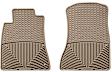 W77TN Front Row All-weather Series Flat Floor Mat, Tan Made of Rubberized Thermoplastic Elastomer
