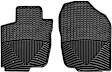 W81 Front Row All-weather Series Flat Floor Mat, Black Made of Rubberized Thermoplastic Elastomer