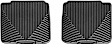 W85 Second Row All-weather Series Flat Floor Mat, Black Made of Rubberized Thermoplastic Elastomer