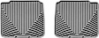 2009 Lexus GS460 - Second Row Flat Floor Mat, Gray, Made of Rubberized Thermoplastic Elastomer, All-weather Series