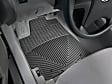 W86 Front Row All-weather Series Flat Floor Mat, Black Made of Rubberized Thermoplastic Elastomer