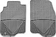 W89GR Front Row All-weather Series Flat Floor Mat, Gray Made of Rubberized Thermoplastic Elastomer