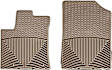 W96TN Front Row All-weather Series Flat Floor Mat, Tan Made of Rubberized Thermoplastic Elastomer