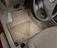 W96TN Front Row All-weather Series Flat Floor Mat, Tan Made of Rubberized Thermoplastic Elastomer