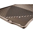WTCB263117 Front and Second Row All-weather Series Molded Floor Liner, Black Made of Rubberized Thermoplastic Elastomer