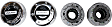 11690 Standard Series Locking Hub, Set of 2