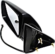 955-191 Driver Side Mirror, Power Adjust, Non-Heated, Manual Folding, Black, No Signal Light, No Memory, No Puddle Light, No Auto-Dimming, No Blind Spot Feature