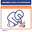 15028 No Returns Accepted - Catalytic Converter, Federal EPA Standard, 46-State Legal (Cannot ship to CA, CO, NY or ME), Standard Series, Semi-Universal (Welding Required)