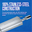 21918 Muffler, Natural, 3.5L, 6Cyl, Quiet-Flow Series