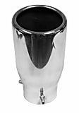36445 Walker OE Replacement Exhaust Tip - Natural, Steel, Single, Direct Fit, Sold individually