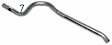 45944 Walker OE Replacement Tail Pipe - Natural, Aluminized Steel, Direct Fit, Sold Individually