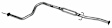 46823 Resonator - Natural, Aluminized Steel, Direct Fit, Sold individually