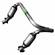 50211 Front Catalytic Converter, Federal EPA Standard, 46-State Legal (Cannot ship to CA, CO, NY or ME), Ultra Series, Direct Fit