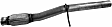 54821 Steel Exhaust Pipe, Walker OE Replacement