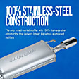 73006 Rear Muffler, Factory Finish, 3.6L, 6Cyl, Quiet-Flow SS Series