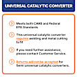 80256 No Returns Accepted - Catalytic Converter, CARB and Federal EPA Standards, 50-state Legal, CalCat Series, Semi-Universal (Welding Required)