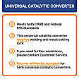 80608 No Returns Accepted - Front Catalytic Converter, CARB and Federal EPA Standards, 50-state Legal, CalCat Series, Semi-Universal (Welding Required)