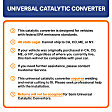 81724 No Returns Accepted - Catalytic Converter, Federal EPA Standard, 46-State Legal (Cannot ship to CA, CO, NY or ME), CalCat Series, Semi-Universal (Welding Required)