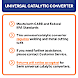 82810 No Returns Accepted - Driver or Passenger Side Catalytic Converter, CARB and Federal EPA Standards, 50-state Legal, Semi-Universal (Welding Required)