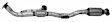 83289 Rear Catalytic Converter, 3.5L, 6Cyl, Federal EPA Standard, 46-State Legal (Cannot ship to CA, CO, NY or ME), CalCat Series, Direct Fit