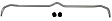 BAF13 Front Sway Bar Kit, 22 mm, Non-adjustable, Powdercoated Silver