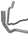 BBK001 Front and Rear Sway Bar Kit, 27 mm Front; 22 mm Rear, Powdercoated Silver