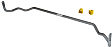 BBR44 Front Sway Bar Kit, Steel, 20 mm, Non-adjustable, Powdercoated Gray