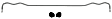 BBR46 Rear Sway Bar Kit, 16 mm, Powdercoated Silver