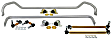 BCK001 Front and Rear Sway Bar Kit, Powdercoated Silver