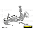 BHR97 Rear Sway Bar Kit, Steel, 0.79 in., Non-Adjustable, Powdercoated Gray