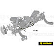 BMF100Z Front Sway Bar Kit, Steel, 27 mm, Adjustable, Zinc-Plated