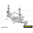 BMF56XZ Front Sway Bar Kit, Steel, 26 mm, Adjustable, Powdercoated Gray