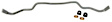 BMF97Z Front Sway Bar Kit, 24 mm, Adjustable, Powdercoated Silver