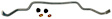 BMF97Z Front Sway Bar Kit, 24 mm, Adjustable, Powdercoated Silver