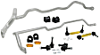 BMK009 Front and Rear Sway Bar Kit, Powdercoated Silver