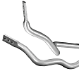 BMK010 Front and Rear Sway Bar Kit, Powdercoated Silver