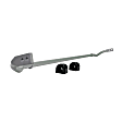 BMR74Z Rear Sway Bar Kit, 24 mm, Adjustable, Powdercoated Gray