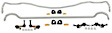 BSK014 Front and Rear Sway Bar Kit, Powdercoated Silver