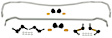 BSK014 Front and Rear Sway Bar Kit, Powdercoated Silver