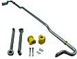 BSR49Z Rear Sway Bar Kit, Steel, 20 mm, Adjustable, Powdercoated Gray