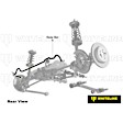 BTR28Z Rear Sway Bar Kit, Steel, 20 mm, Adjustable