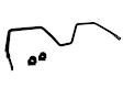 BTR94Z Rear Sway Bar Kit, Steel, 24 mm, Adjustable, Powdercoated Silver