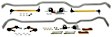 BWK004 Front and Rear Sway Bar Kit, Powdercoated Silver