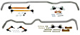 BWK004 Front and Rear Sway Bar Kit, Powdercoated Silver